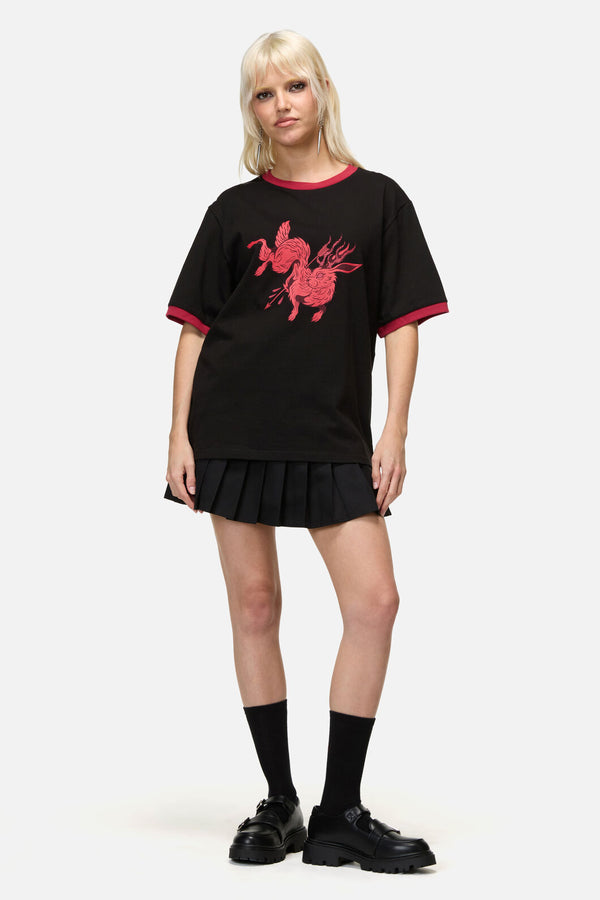 Dangerfield - Jackalope Ringer Tee - black