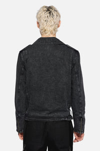 Dangerfield - Punk Denim Moto Jacket - black