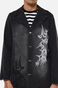 Dangerfield - Y2K Sigil Denim Jacket - black