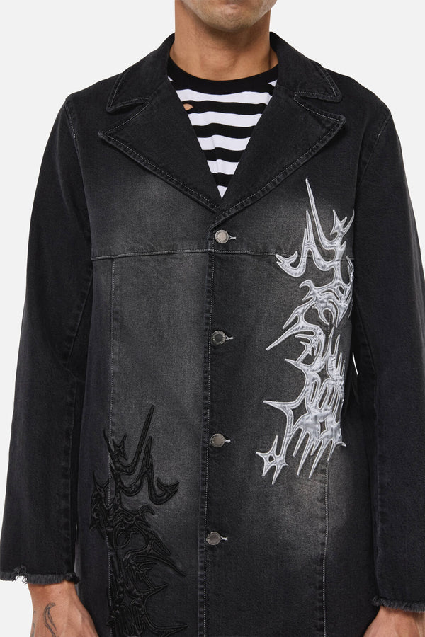 Dangerfield - Y2K Sigil Denim Jacket - black