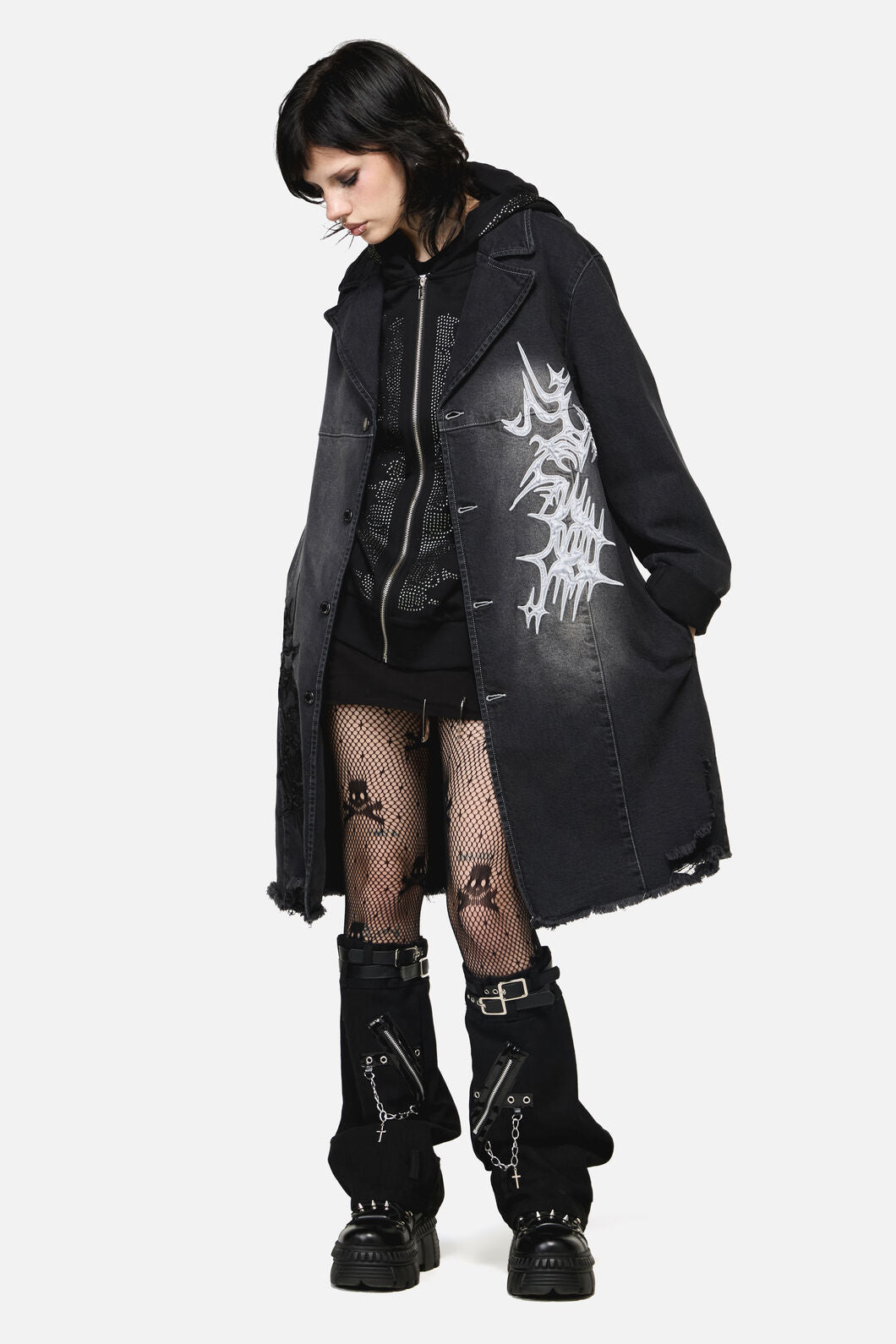 Dangerfield - Y2K Sigil Denim Jacket - black