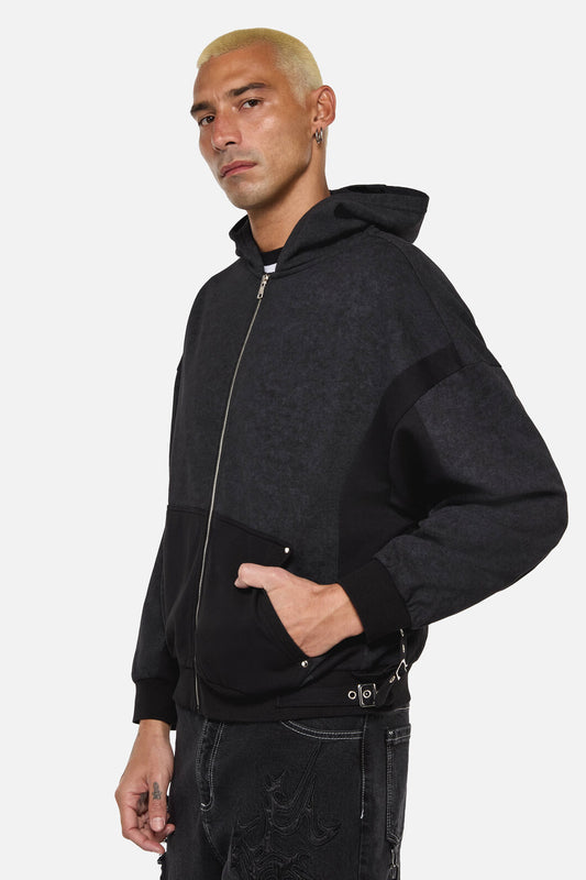 Dangerfield - Goth Buckle Hoodie - black