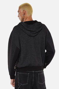 Dangerfield - Goth Buckle Hoodie - black