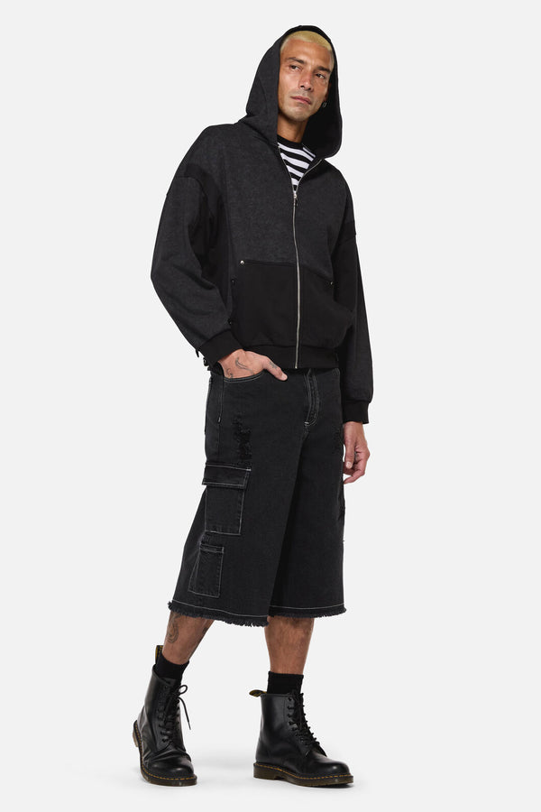 Dangerfield - Goth Buckle Hoodie - black