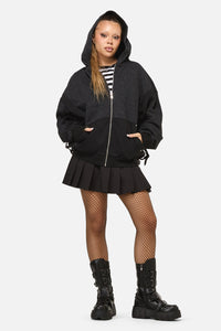 Dangerfield - Goth Buckle Hoodie - black