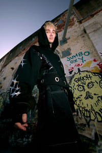 Dangerfield - Y2K Sigil Eyelet Hoodie - black