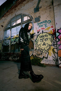 Dangerfield - Y2K Sigil Eyelet Hoodie - black
