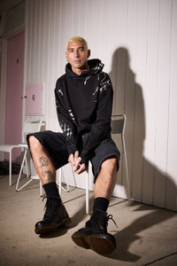 Dangerfield - Y2K Sigil Eyelet Hoodie - black