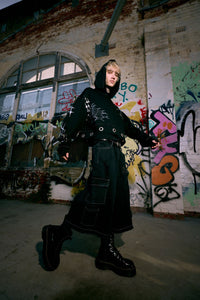 Dangerfield - Y2K Sigil Wide Leg Jeans - black