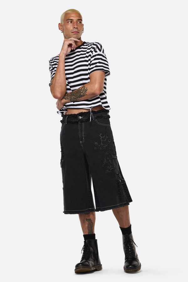 Dangerfield - Y2K Sigil Wide Leg Jeans - black
