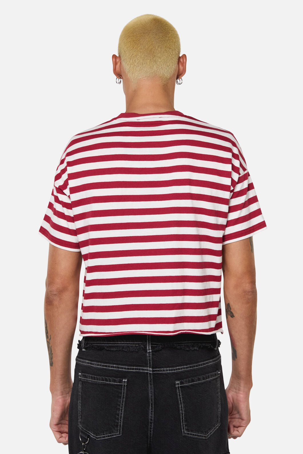 Dangerfield - Mii Stripe Tee - red-cream
