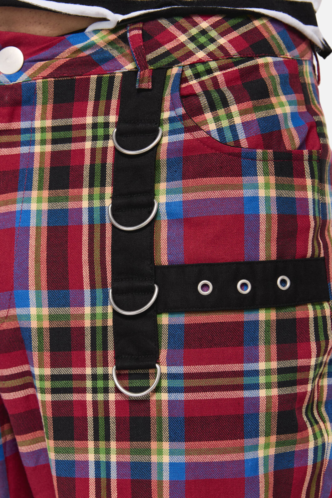 Dangerfield - Crowned Tartan Pant - red