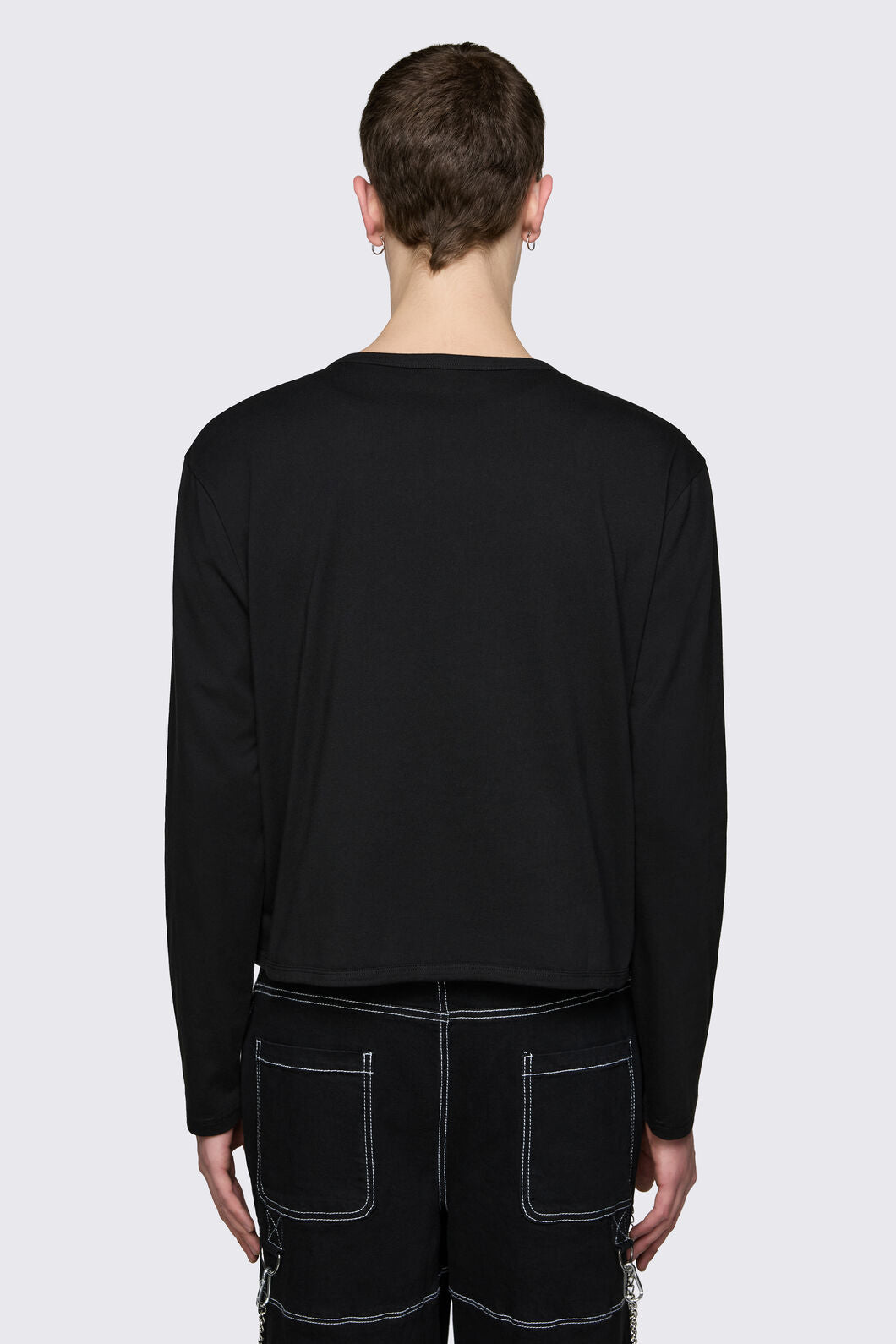 Dangerfield - Archangel Print Jersey Cardi - black
