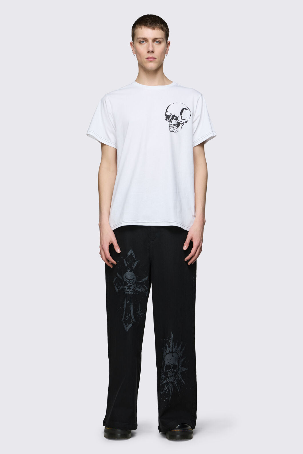 Dangerfield - Archangel Skelly Tee - white