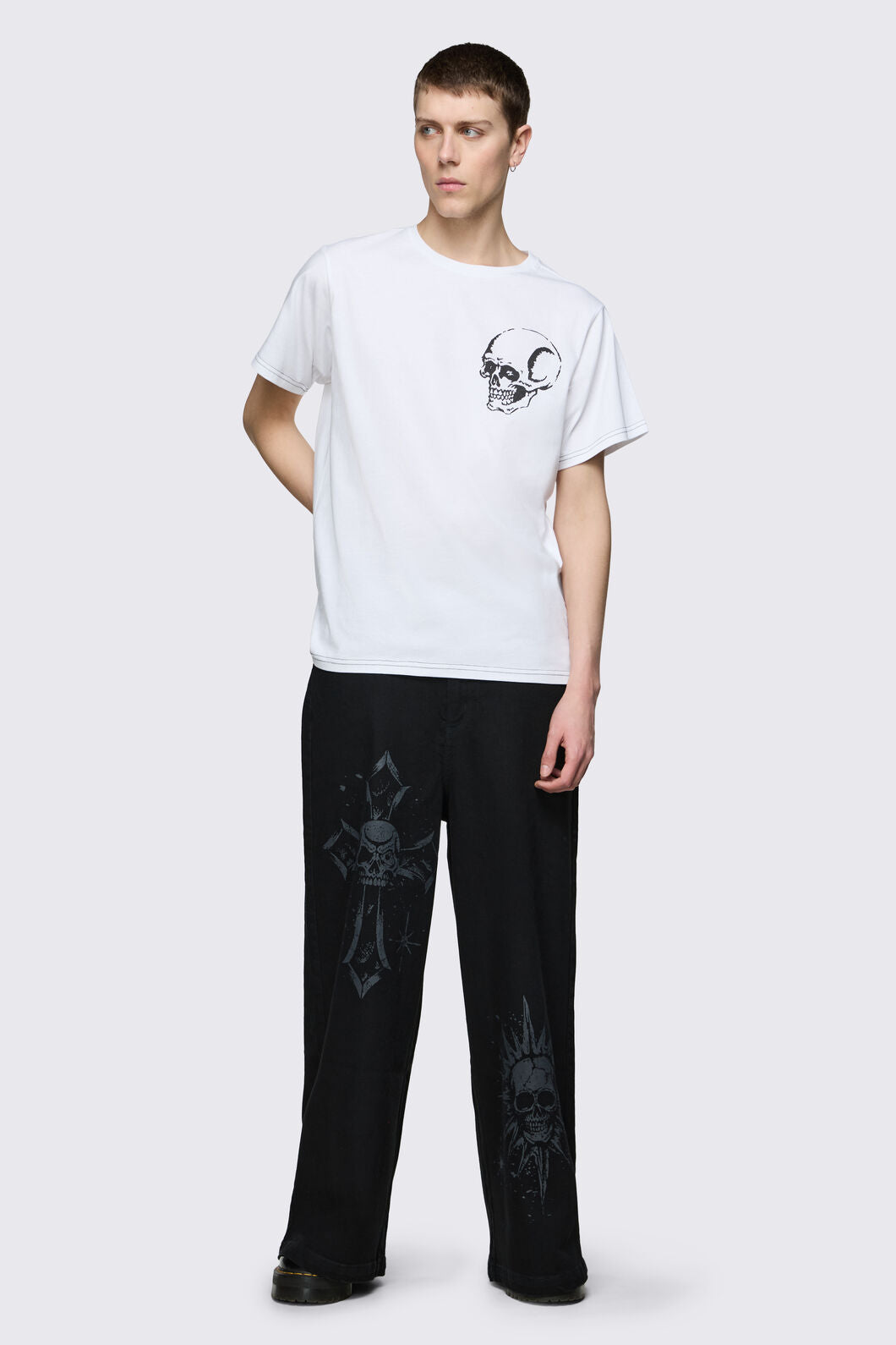 Dangerfield - Archangel Skelly Tee - white