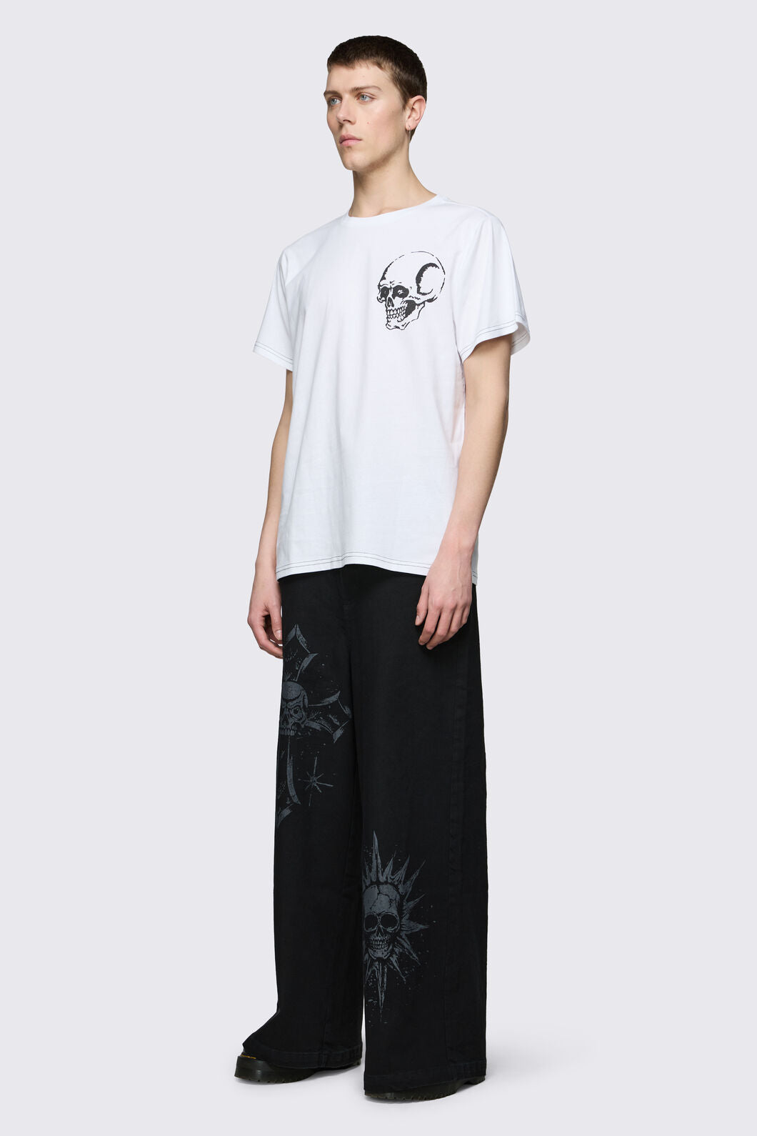 Dangerfield - Archangel Skelly Tee - white