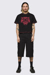 Dangerfield - Big Cat Crop Tee - black