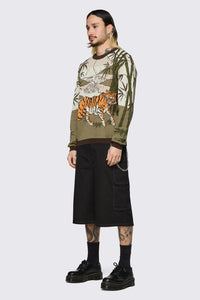 Dangerfield - Big Cat Scene Knit - multi