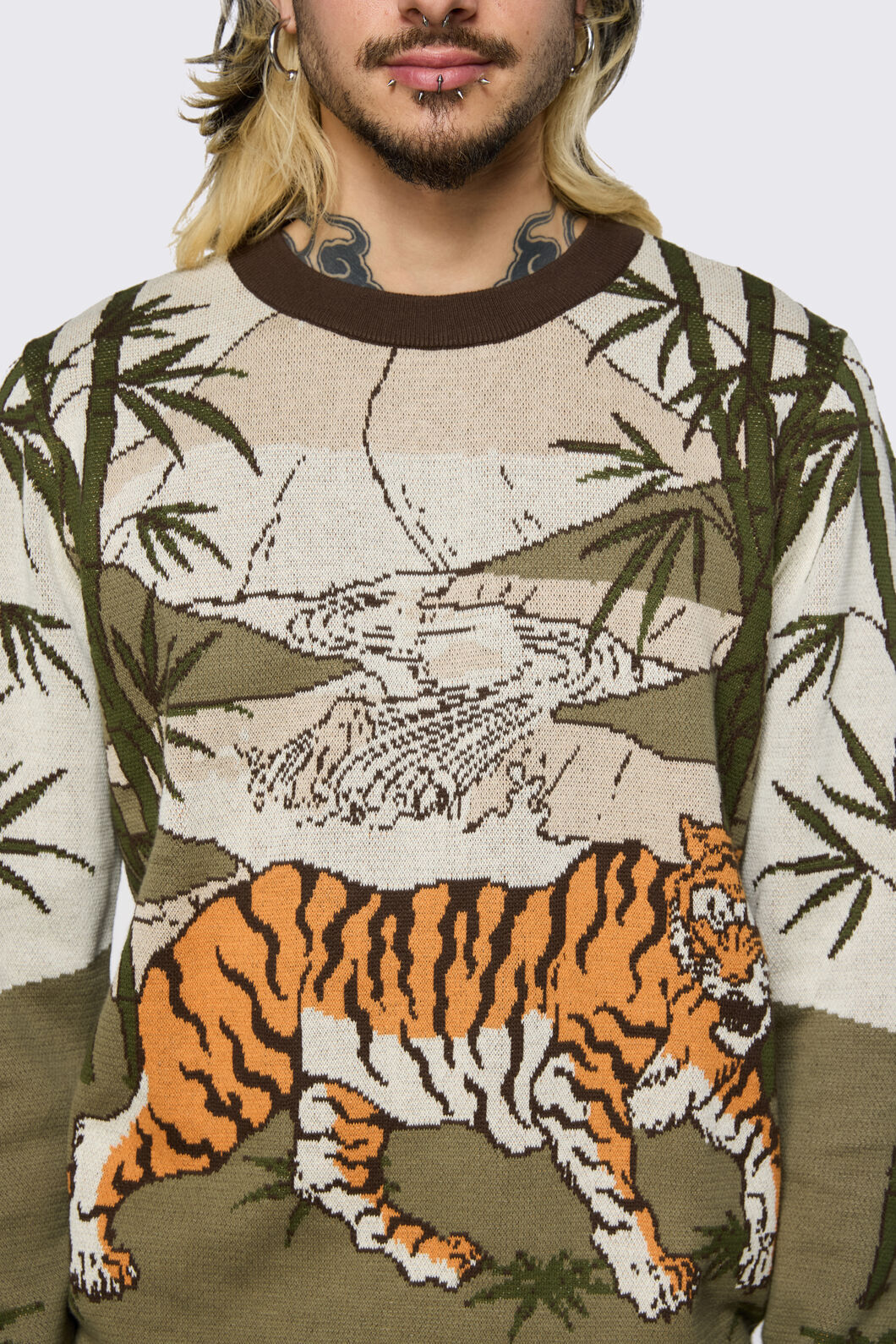 Dangerfield - Big Cat Scene Knit - multi