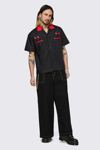 Dangerfield - Delulu Revere Shirt - black
