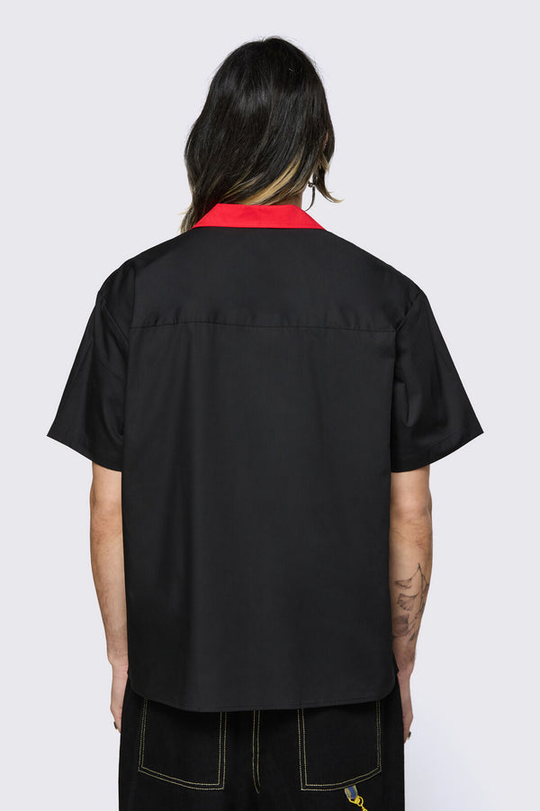 Dangerfield - Delulu Revere Shirt - black