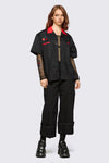 Dangerfield - Delulu Revere Shirt - black