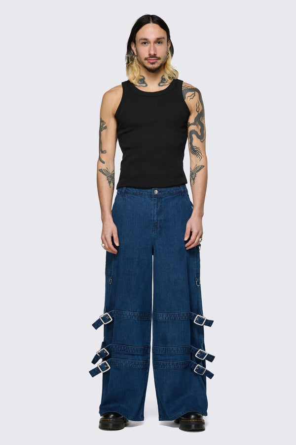 Dangerfield - Dizzy Denim Cargo - black