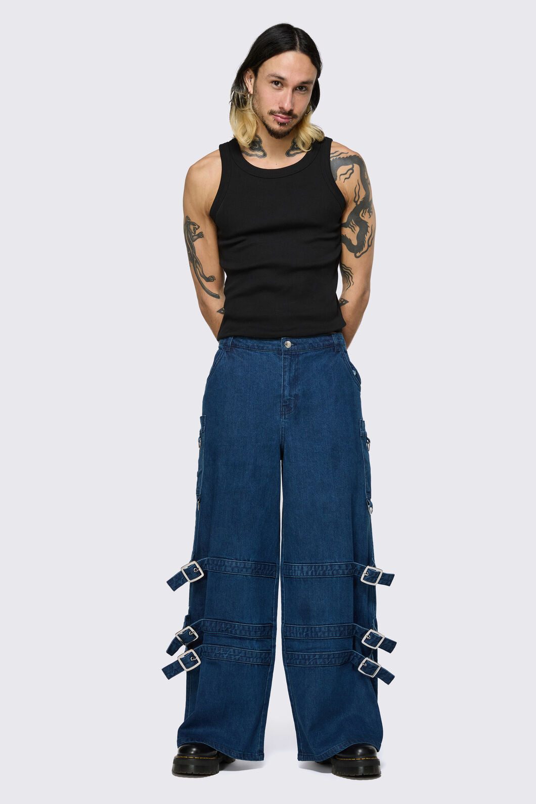 Dangerfield - Dizzy Denim Cargo - black