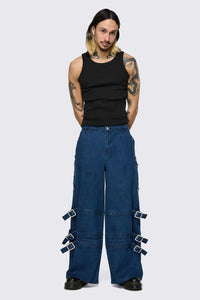 Dangerfield - Dizzy Denim Cargo - black