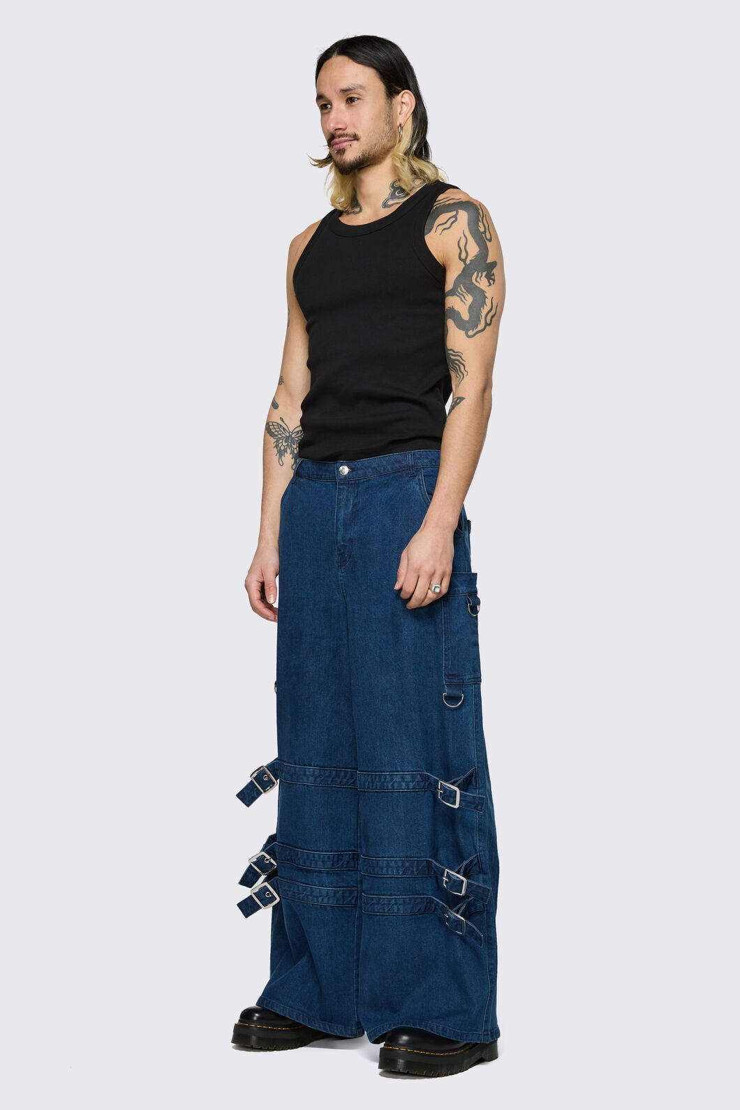 Dangerfield - Dizzy Denim Cargo - black