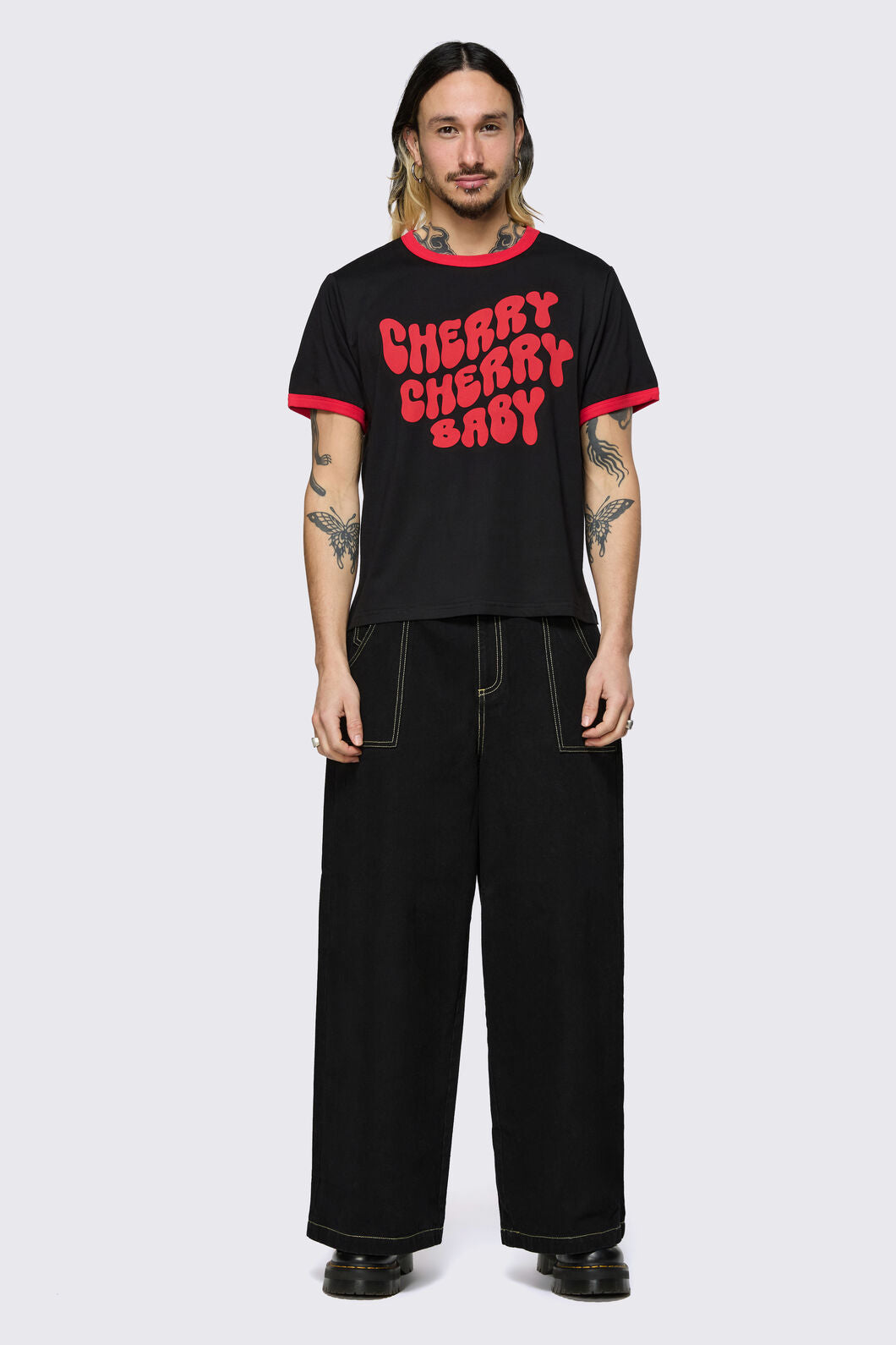 Dangerfield - Cherry Cherry Tee - black