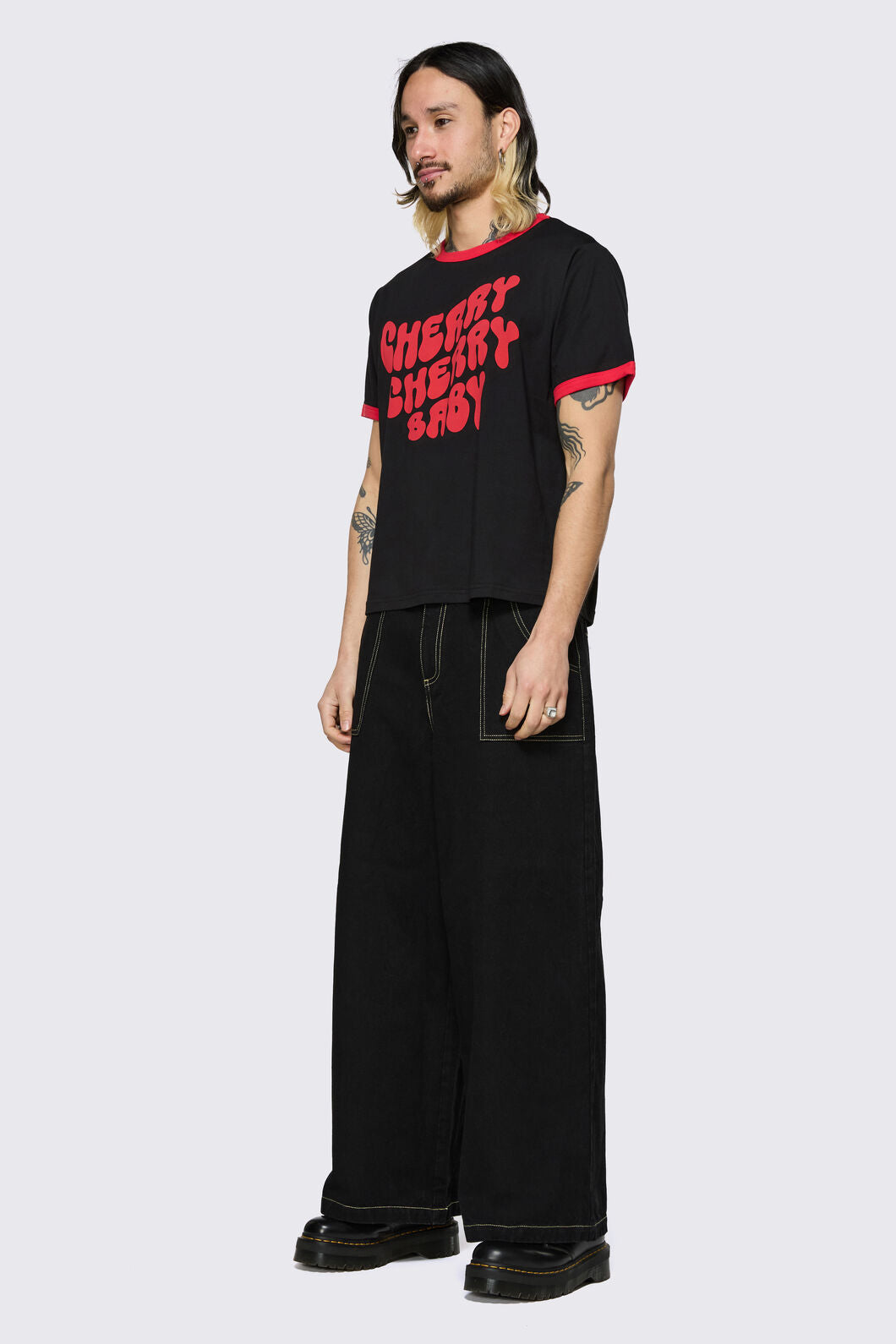 Dangerfield - Cherry Cherry Tee - black