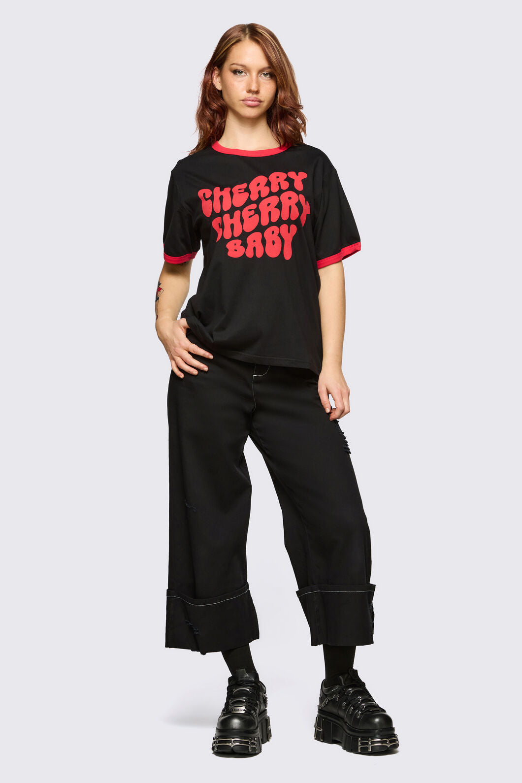 Dangerfield - Cherry Cherry Tee - black
