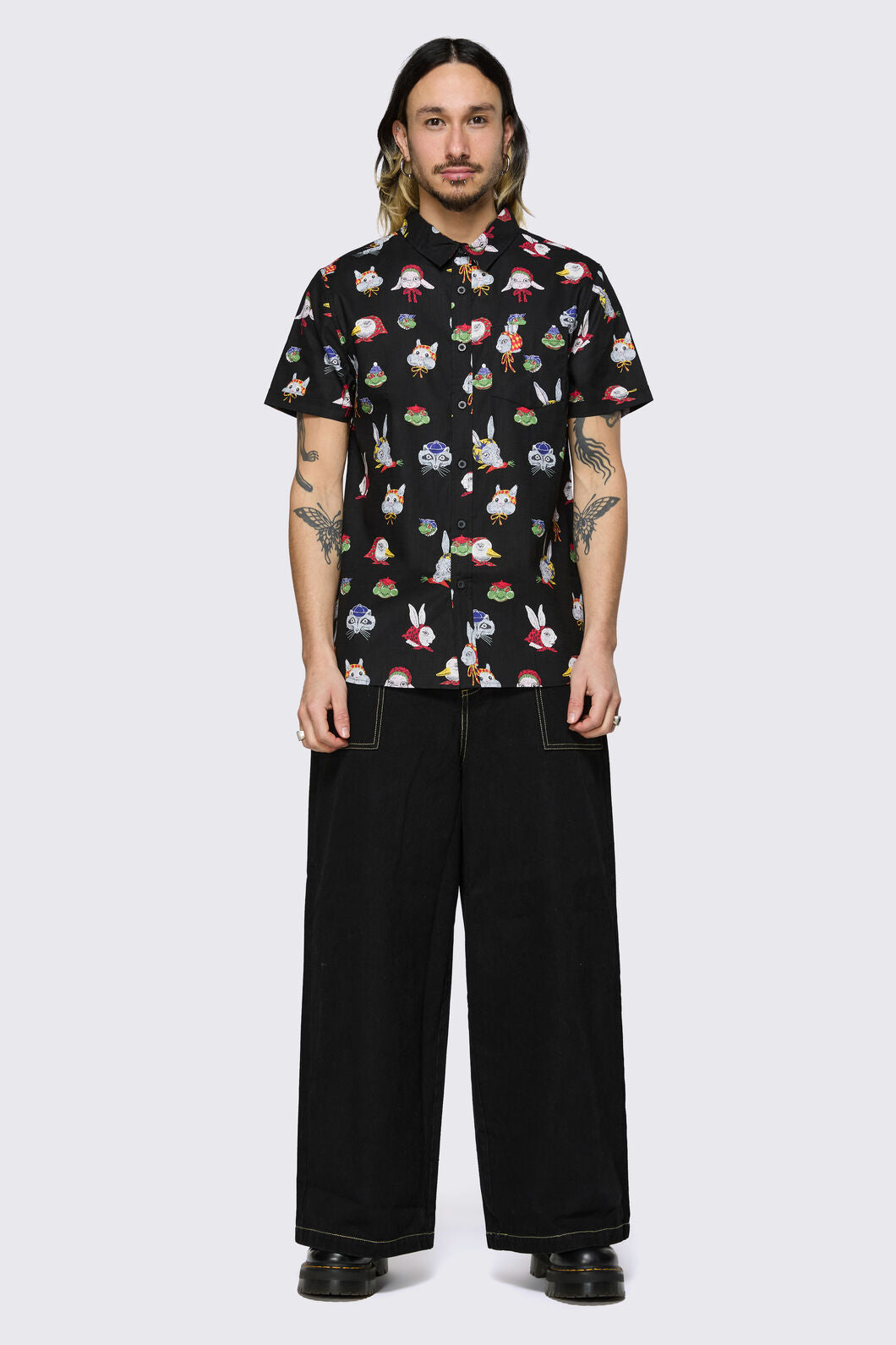 Dangerfield - Bonnet Cutie Shirt - black