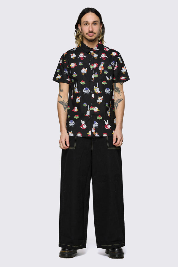Dangerfield - Bonnet Cutie Shirt - black