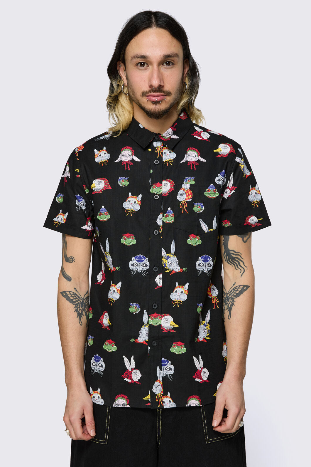 Dangerfield - Bonnet Cutie Shirt - black