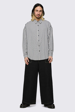 Dangerfield - Darling Gingham Shirt - black-white