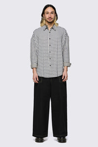 Dangerfield - Darling Gingham Shirt - black-white