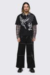 Dangerfield - Archangel Polo Long Sleeve Top - black-brown