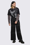 Dangerfield - Archangel Polo Long Sleeve Top - black-brown