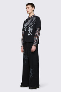 Dangerfield - Archangel Polo Long Sleeve Top - black-brown