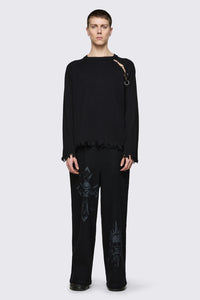 Dangerfield - Goth Slit O-Ring Knit - black