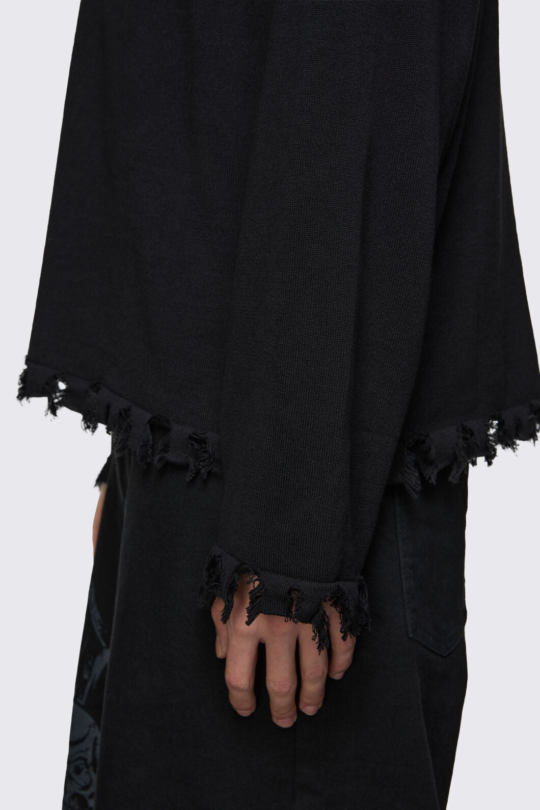 Dangerfield - Goth Slit O-Ring Knit - black
