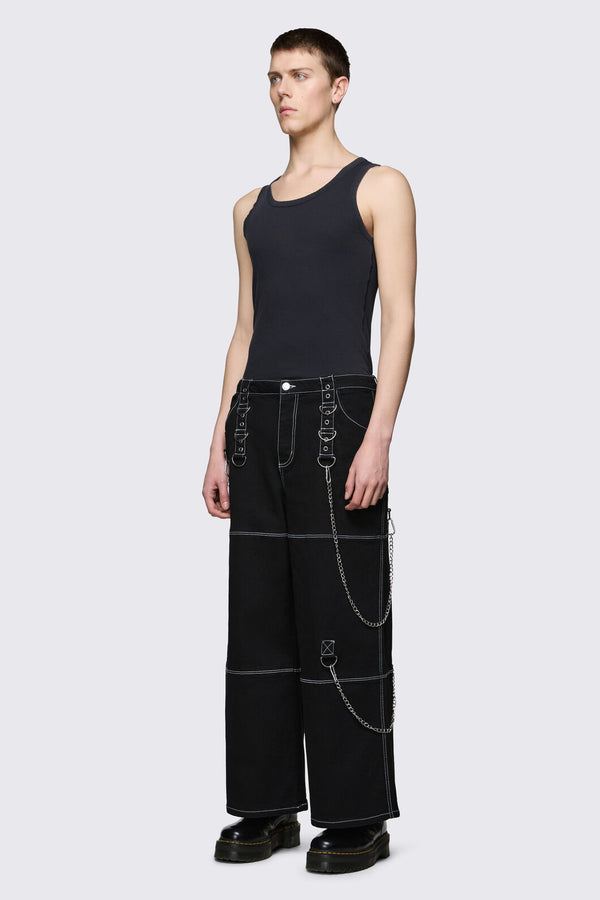 Dangerfield - Medusa Chain Jeans - black