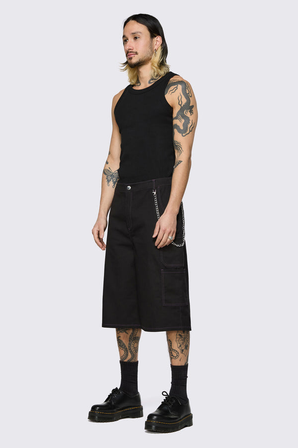 Dangerfield - Ghouls Utility Shorts - black