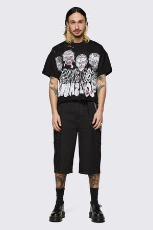 Dangerfield - Ghouls Distressed Tee - black
