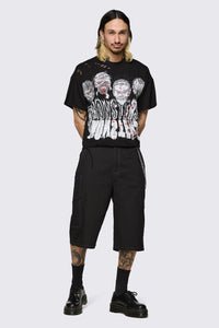 Dangerfield - Ghouls Distressed Tee - black