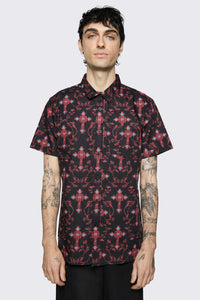 Dangerfield - Subreligion Shirt - black-red