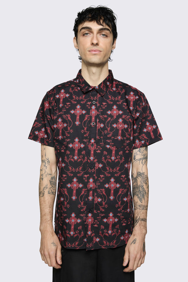 Dangerfield - Subreligion Shirt - black-red