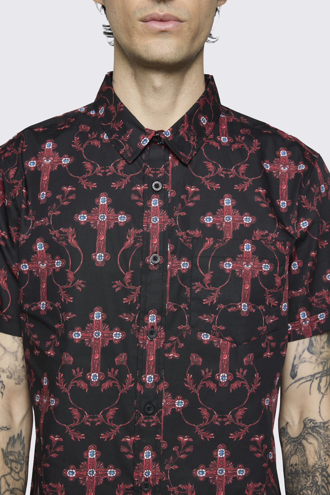 Dangerfield - Subreligion Shirt - black-red